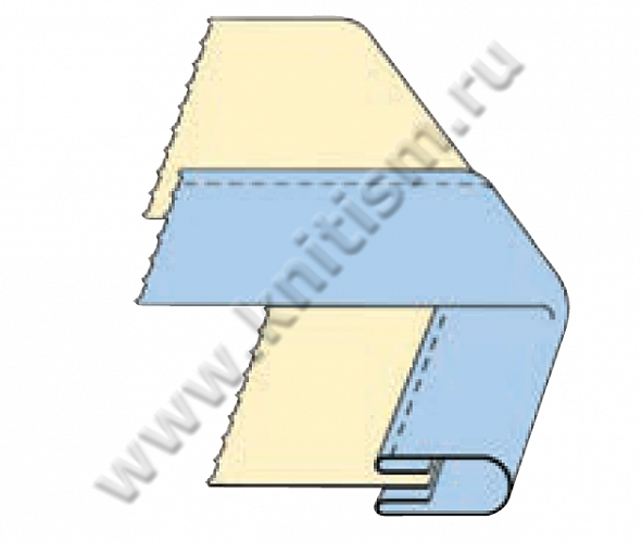 Окантователь в 4 сложения на прямострочную машину с плоской платформой T170A SURUCU
