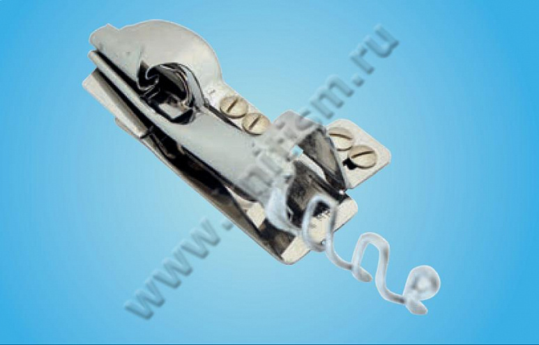 Приспособление "Шов в замок" с прокладываением декоративной окантовки для 2- игольных машин цепного стежка с П-образной платформой G322A SURUCU