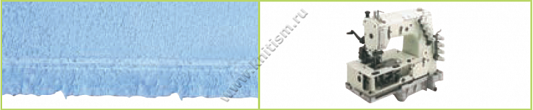 Приспособление для подгибки низа банных халатов на прямострочных машинах и машинах цепного стежка H503 SURUCU