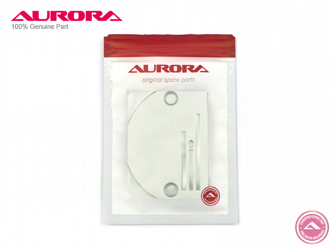 Игольная пластина трёхрядная на прямострочную машину с нижним продвижением (для рейки 9Т) (тяжёлые материалы) (арт. B-30, В-28, В-30) Aurora