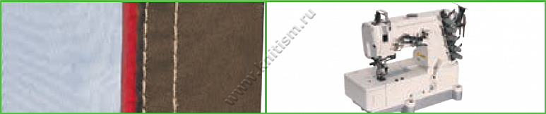 Приспособление "притачивание декоративной окантовки с подгибкой сбоку" для плоскошовных машин T165A SURUCU