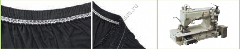 Приспособление "втачивание резинки вскрытую" на плоскошовных и поясных машинах C224 SURUCU