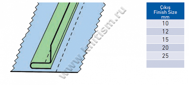 Приспособление для изготовления заднего кармана брюк "в листочку" на швейных автоматах P046 SURUCU