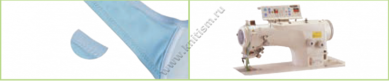 Приспособление "окантовка в 4 сложения эластичной лентой" для машин строчки зиг-заг C207 SURUCU