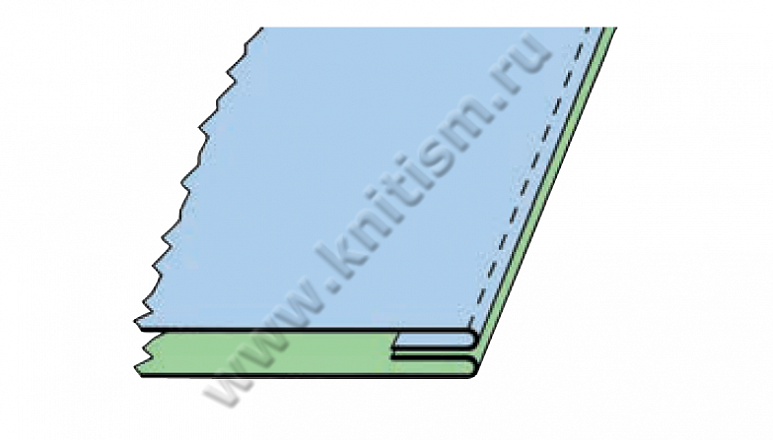 Приспособление для стачивания планки рубашек и брюк на машине челночного стежка P025 SURUCU