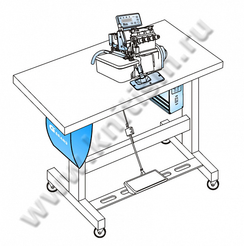 Прямой привод и комплект пневматического оборудования обрезки нити, подъема лапки и вытяжки обрези для оверлоков GMD1-GTC-8-P GRAND