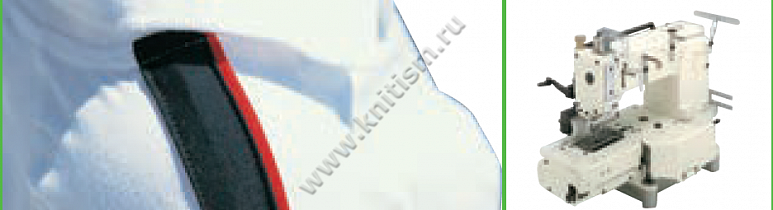 Приспособление "Лампасник" для притачивания лампас с декоративной вставкой на поясной машине E107 SURUCU