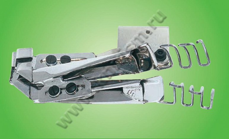 Приспособление для притачивания двойной декоративной тесьмы на оверлоке E124 SURUCU