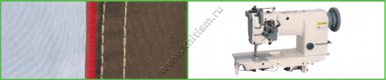 Приспособление "притачивание окантовки сбоку" на 2-х игольной машине T172 SURUCU