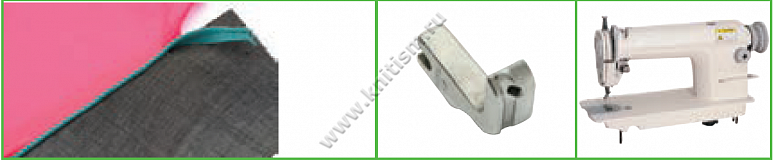 Приспособление "притачивание декоративной тесьмы и канта" на прямострочной машине T168 SURUCU