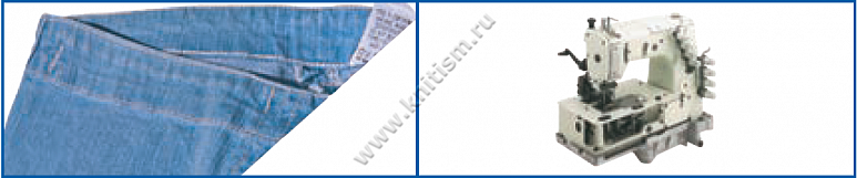 Приспособление для притачивания пояса по прямой на 4-х игольных поясных машинах и 2-х игольных машин челночного стежка P035 SURUCU