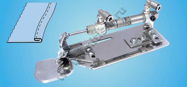 Приспособление "Подгибка края полуторная" пневматическая для прямострочных машин G321 SURUCU