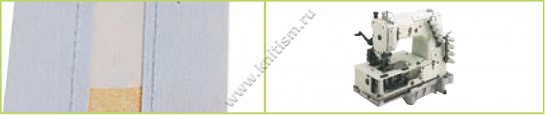 Приспособление"изготовление шторной тесьмы" для 2-х игольных машин цепного стежка N601 SURUCU