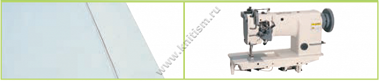 Приспособление для полуторной подгибки для прямострочных машин и 2-х игольных машин цепного стежка N603 SURUCU