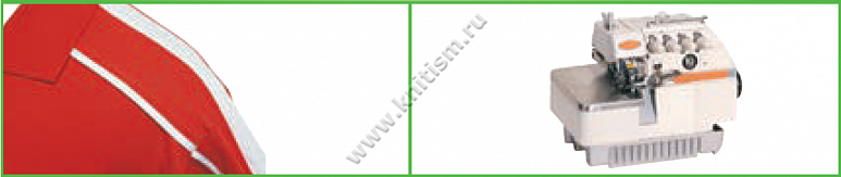 Приспособление для притачивания декоративной тесьмы на оверлоке E120 SURUCU