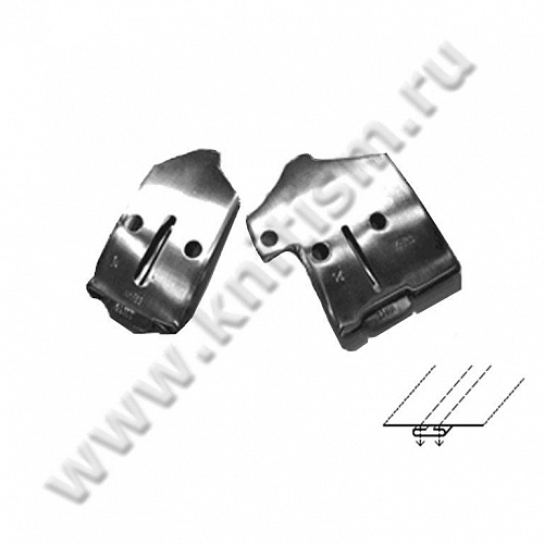 Приспособление для настрачивания лампас с закрытими срезами с нижней стороны изделия KHF-63