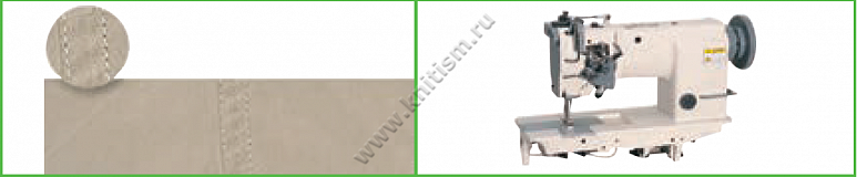 Приспособление "притачивание подгибки сбоку" для 2-х игольных машин T163 SURUCU