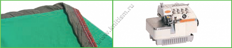 Приспособление для втачивания горловины с присбариванием на оверлоках с верхним продвижением E126A SURUCU